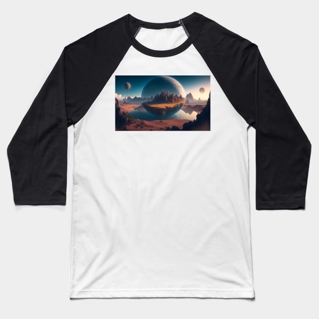 Beautiful scenery on another planet Baseball T-Shirt by WODEXZ